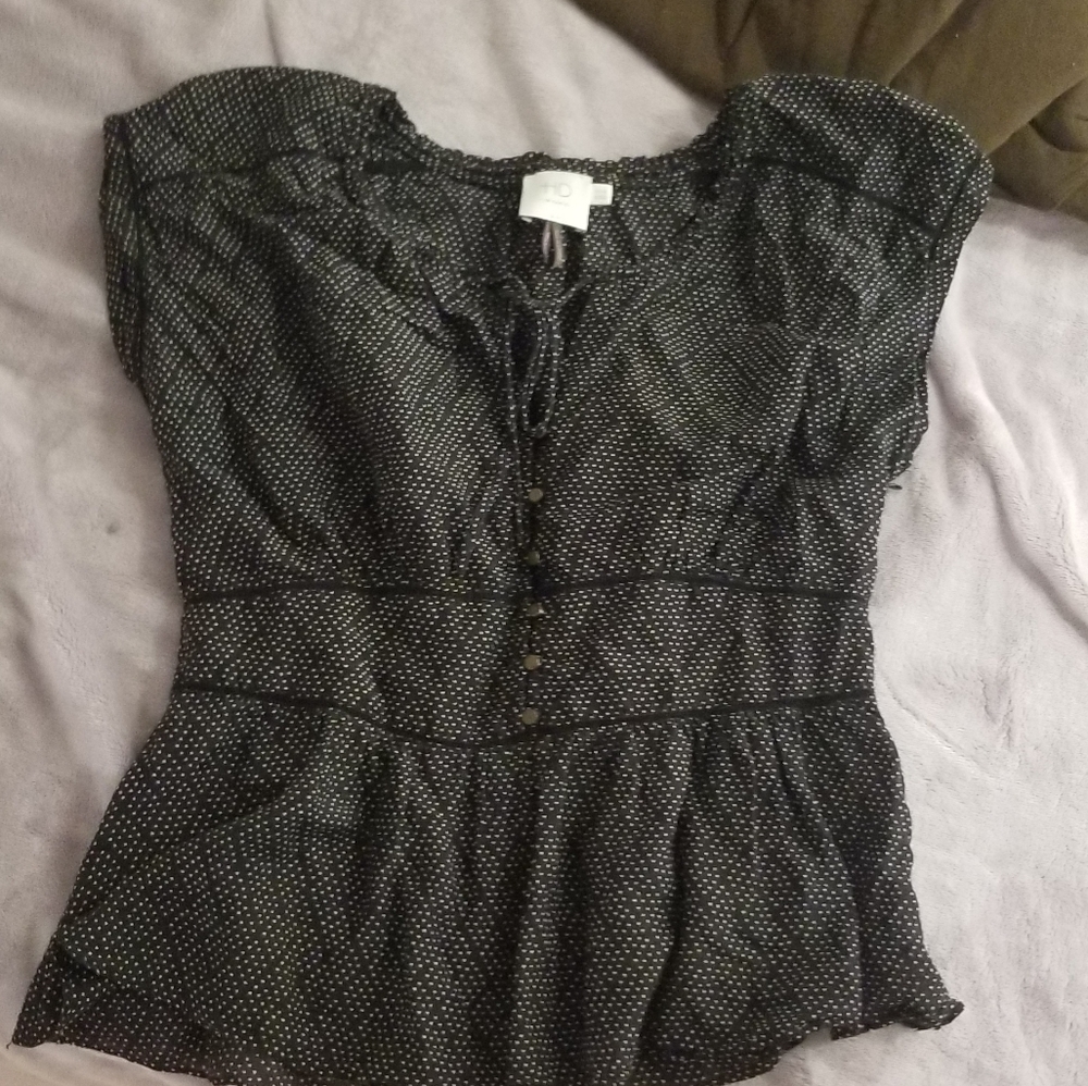 Anthropologie black blouse